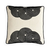 Almohada Pompidou B&W Half Circles - Por Pedido