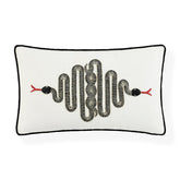 Almohada bordada con serpiente - Por Pedido