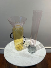 Jarrón de Ramo Naranja/Gris/Rosa