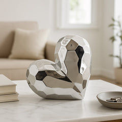 Corazón Decorativo Plateado