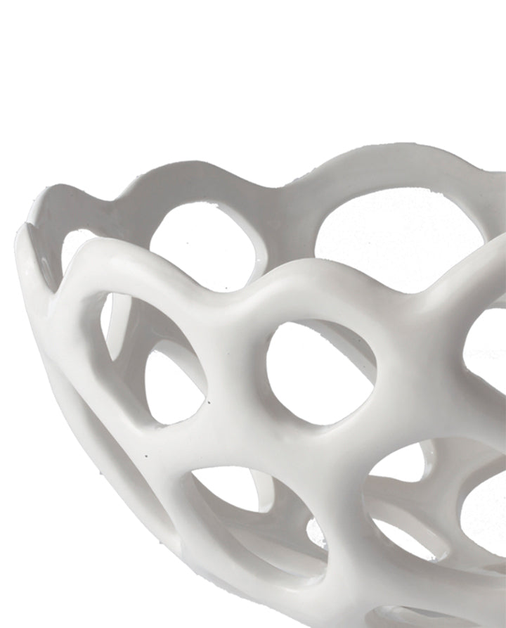 CUENCO DE PORCELANA PERFORADA