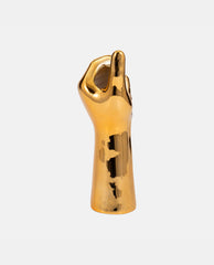 Mano - Jarrón dorado