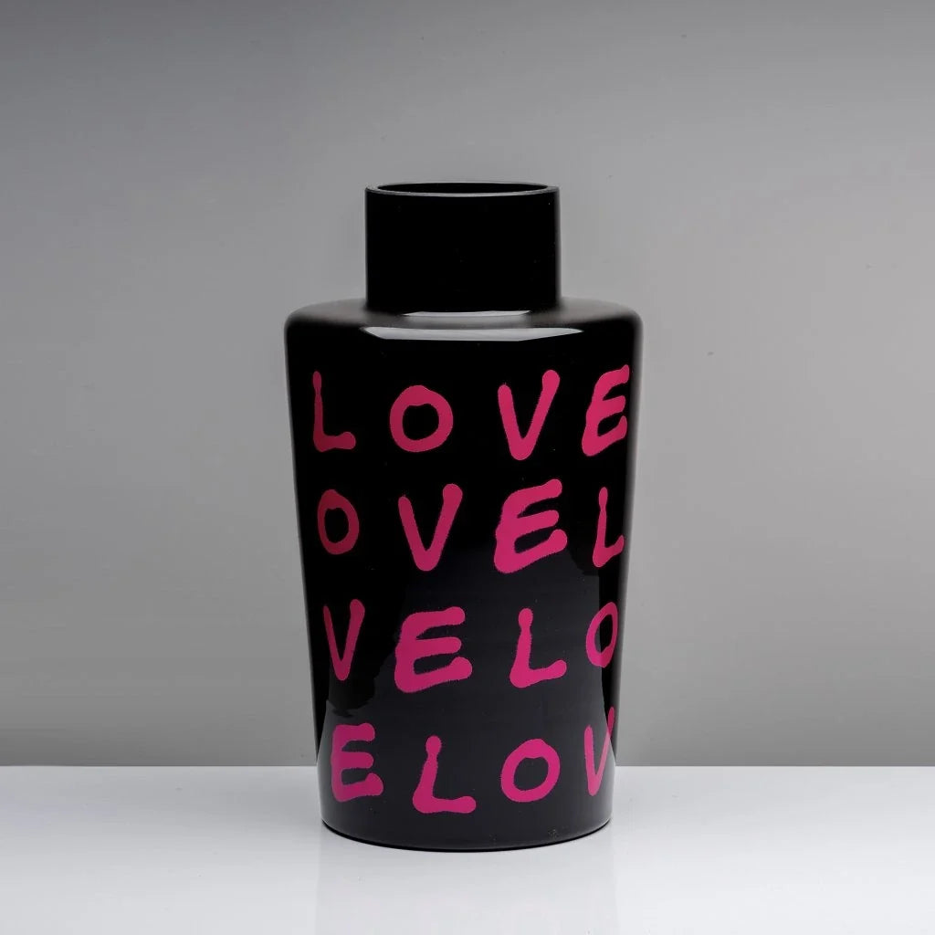 Bucket LOVE with Pink - Black
