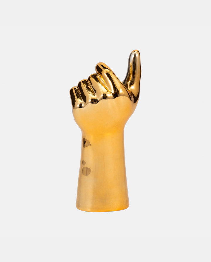 Mano - Jarrón dorado