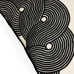 Almohada Pompidou B&W Half Circles - Por Pedido