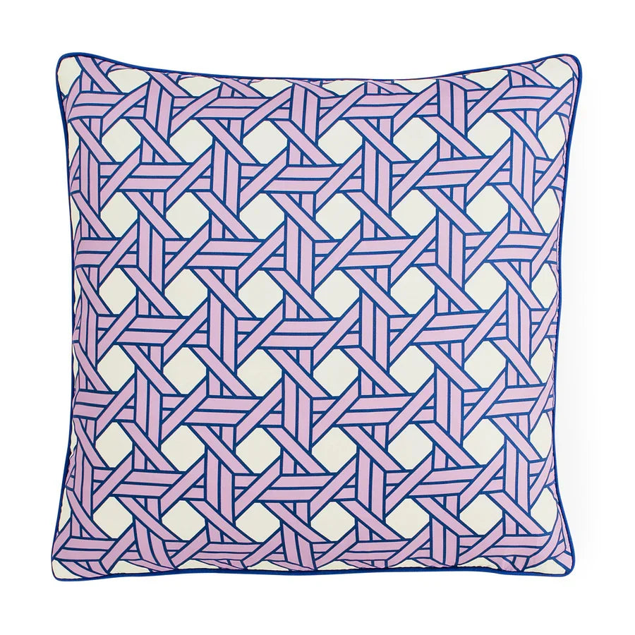 Almohada de lavanda con tejido de canasta - Por Pedido