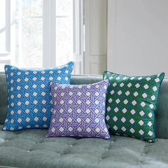 Almohada de lavanda con tejido de canasta - Por Pedido