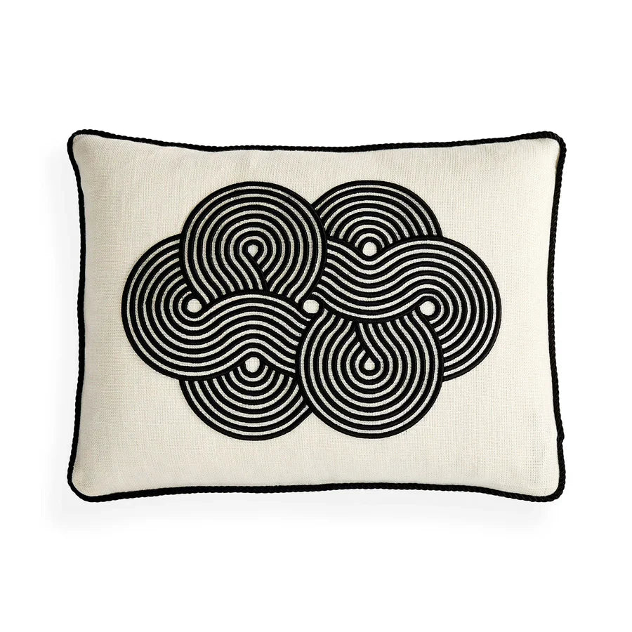 Almohada de nube en blanco y negro Pompidou - Por Pedido