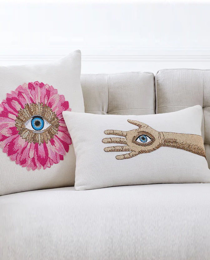 KIT Palmistry Beaded Pillow