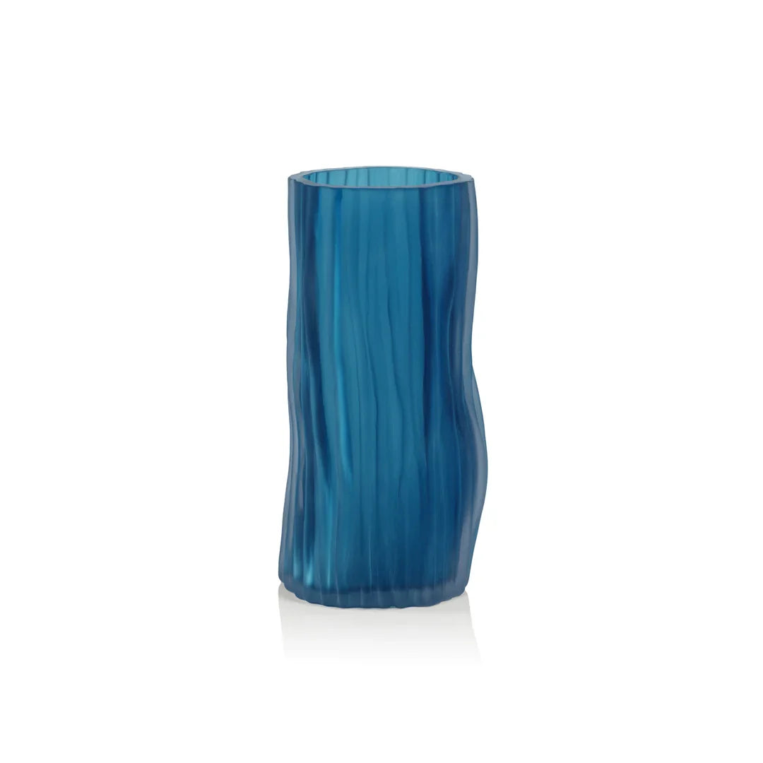Jarrón de cristal Indigo Powder - Pequeño