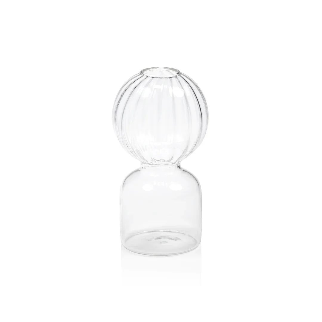 Jarrón de cristal Ritz de un solo tallo - Transparente - Pequeño