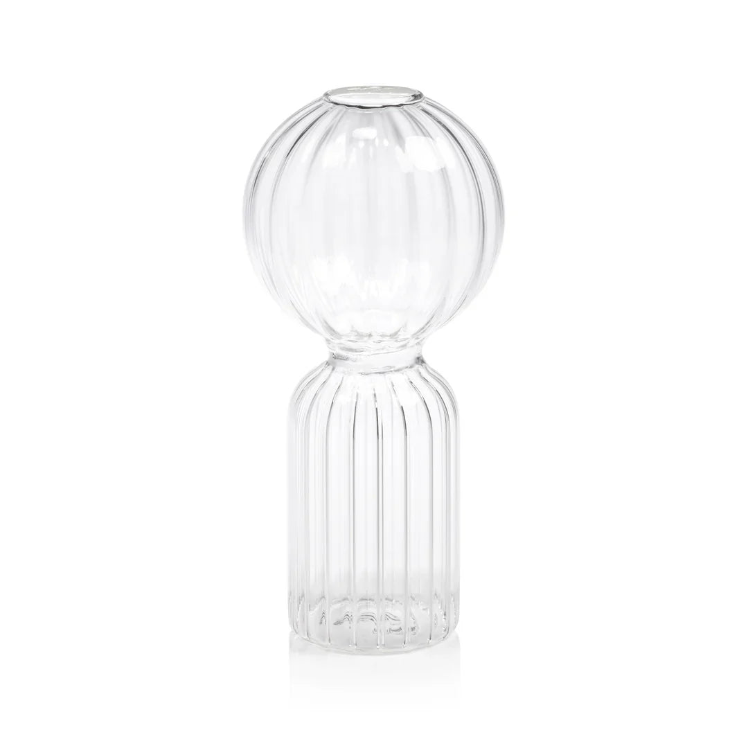 Jarrón de cristal Ritz de un solo tallo - Transparente - Grande