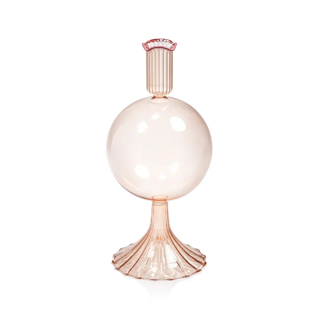 Jarrón de cristal Treviso Bulb - Melocotón Pequeño