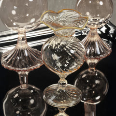 Jarrón de cristal Treviso Optic Wave - Melocotón