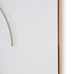 Framed Relief Art Panel White A