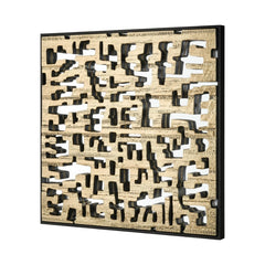 Mapped Dimensional Wall Art - Gold